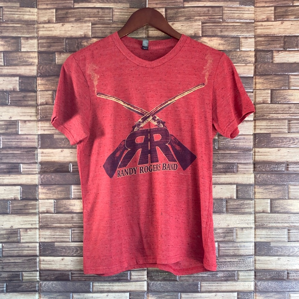 Women’s Pre Owned Randy Rogers Ro01 Band Concert Tee Featuring Smoking Gun Small